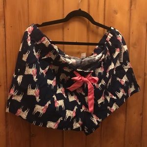 Old Navy Llama PJ shorts